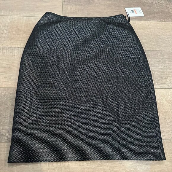 Calvin Klein Black Textured Pencil Skirt Size 2 MSRP $79 Modern Fit Office Wear - Picture 5 of 8